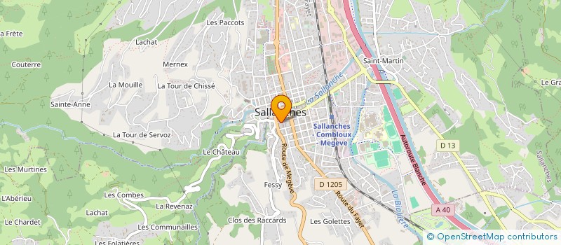localisation de l'entreprise MADAME NATHALIE CORNILLON à SALLANCHES