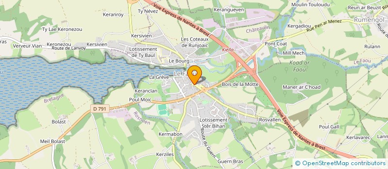 localisation de l'entreprise MADAME NATHALIE CORRE  LE FAOU