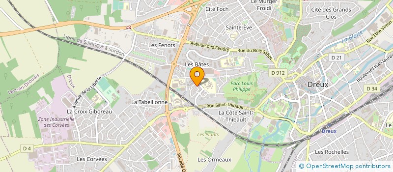 localisation de l'entreprise MADAME NATHALIE COSNEFROY à DREUX