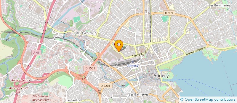 localisation de l'entreprise MADAME NATHALIE COTTET à ANNECY