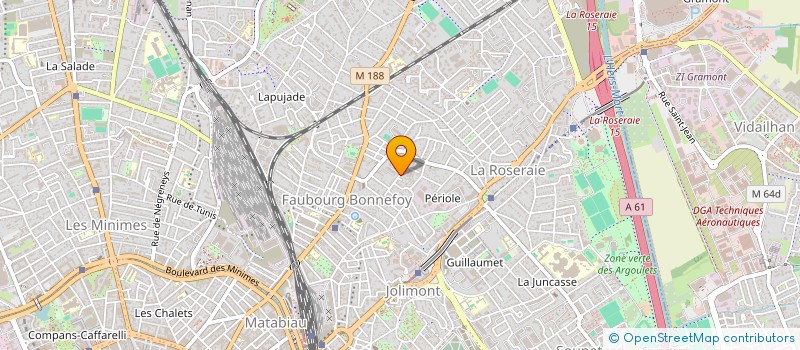 localisation de l'entreprise MADAME NATHALIE COUDERC  TOULOUSE