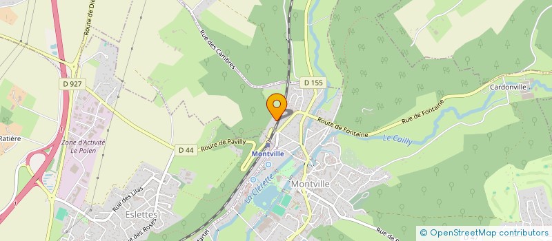 localisation de l'entreprise MADAME NATHALIE COUDRAY à MONTVILLE