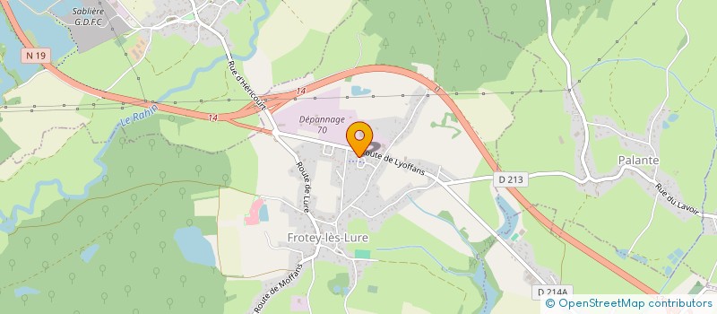 localisation de l'entreprise MADAME NATHALIE COUDRIET  FROTEY-LES-LURE