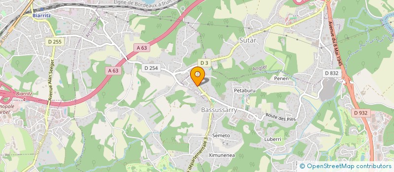 localisation de l'entreprise MADAME NATHALIE COULON  ANGLET