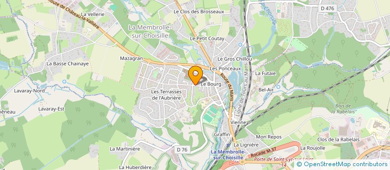 localisation de l'entreprise MADAME NATHALIE COUPECHOUX  LA MEMBROLLE-SUR-CHOISILLE