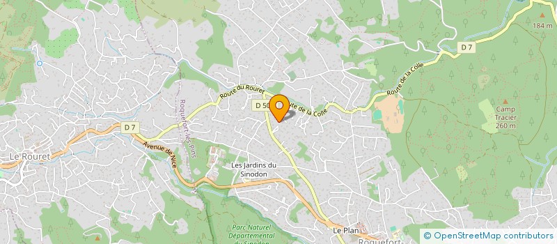 localisation de l'entreprise MADAME NATHALIE COURTAUD  ROQUEFORT-LES-PINS