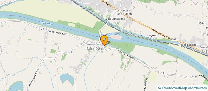 localisation de l'entreprise MADAME NATHALIE COURTIES  SAUVETERRE-SAINT-DENIS