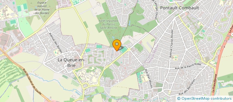 localisation de l'entreprise MADAME NATHALIE COURTIN  LA QUEUE-EN-BRIE