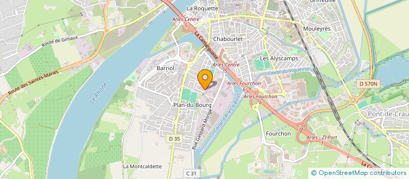 localisation de l'entreprise MADAME NATHALIE COURTIN  ARLES