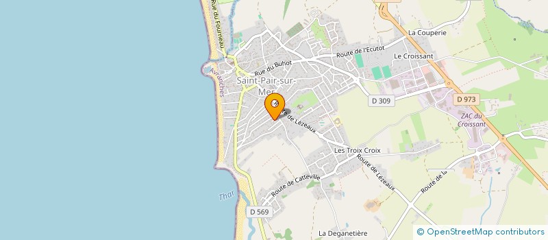 localisation de l'entreprise MADAME NATHALIE COUSIN  SAINT-PAIR-SUR-MER