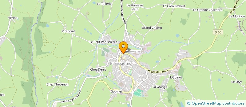 localisation de l'entreprise MADAME NATHALIE COUSIN  PANISSIERES