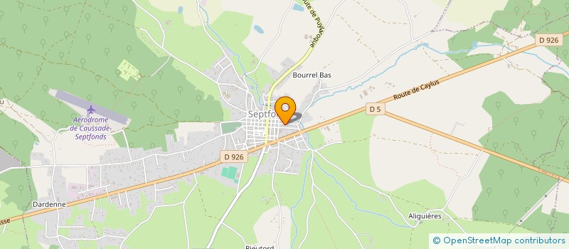 localisation de l'entreprise MADAME NATHALIE COUTENAY  SEPTFONDS