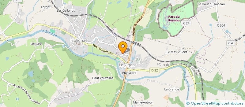 localisation de l'entreprise MADAME NATHALIE COUTY à LE VIGEN