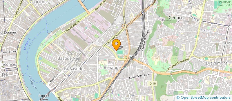 localisation de l'entreprise MADAME NATHALIE COZETTE  BORDEAUX