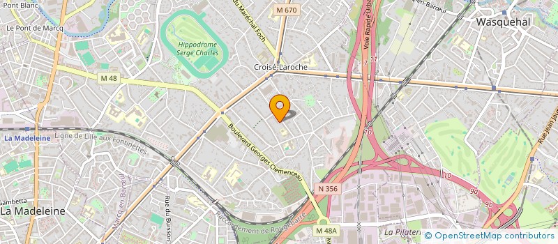 localisation de l'entreprise MADAME NATHALIE CRAMPON à MARCQ-EN-BARŒUL