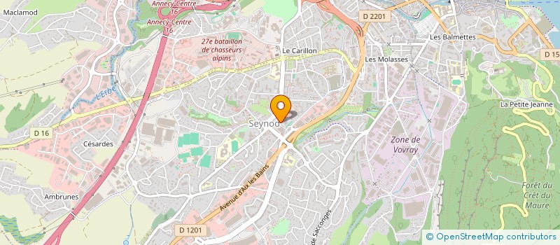 localisation de l'entreprise MADAME NATHALIE CREA à ANNECY