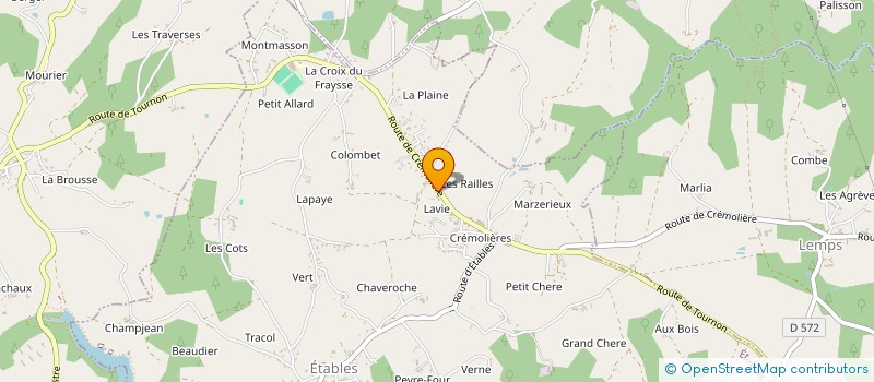 localisation de l'entreprise MADAME NATHALIE CREMILLIEU  ETABLES