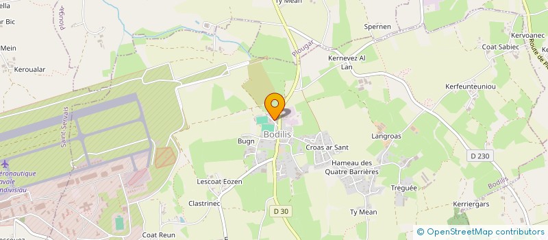 localisation de l'entreprise MADAME NATHALIE CREN  BODILIS