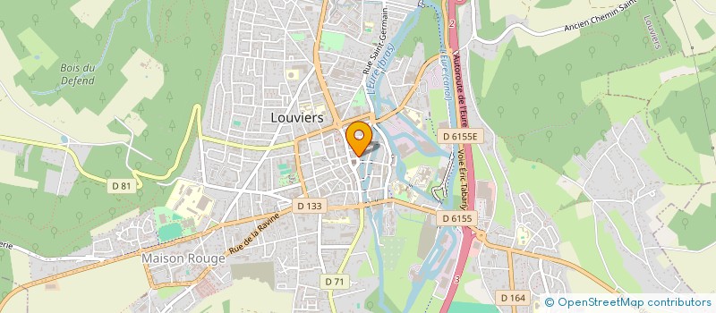 localisation de l'entreprise MADAME NATHALIE CROCHEMORE-CANIL  LOUVIERS