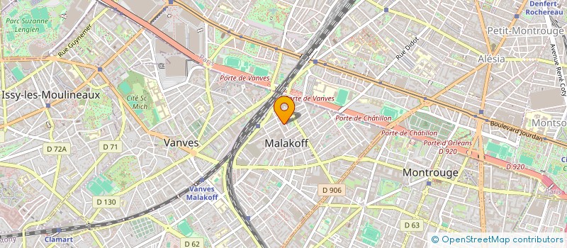 localisation de l'entreprise MADAME NATHALIE CROIX  MALAKOFF