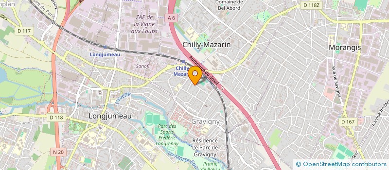 localisation de l'entreprise MADAME NATHALIE CROTTAZ  CHILLY-MAZARIN