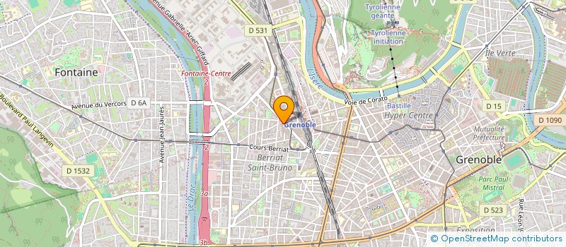 localisation de l'entreprise MADAME NATHALIE CROUZET à GRENOBLE