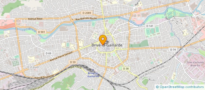 localisation de l'entreprise MADAME NATHALIE CUQUELOU  BRIVE-LA-GAILLARDE