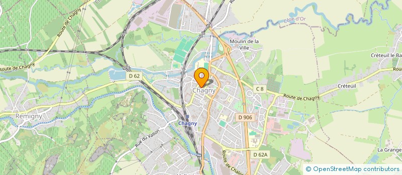 localisation de l'entreprise MADAME NATHALIE CUREAU  CHAGNY