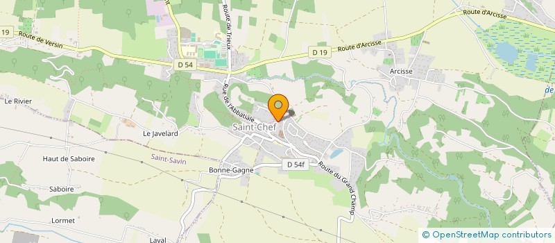 localisation de l'entreprise MADAME NATHALIE CUZIN  SAINT-CHEF