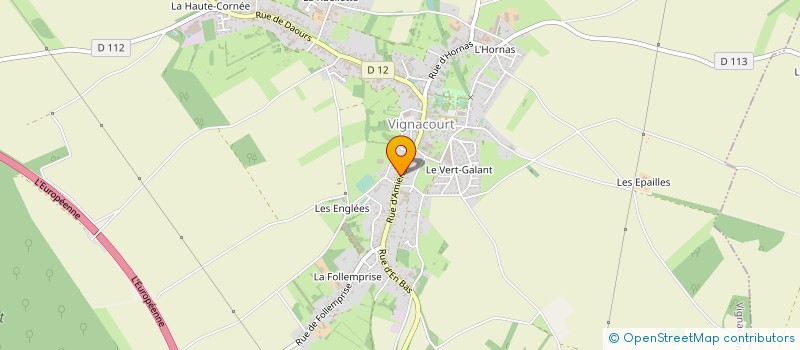 localisation de l'entreprise MADAME NATHALIE CYR à VIGNACOURT