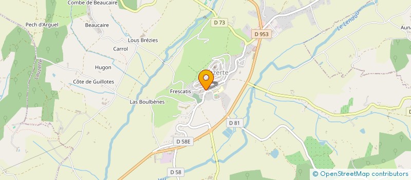 localisation de l'entreprise MADAME NATHALIE D'AGOSTINO  LAUZERTE