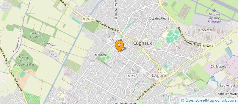 localisation de l'entreprise MADAME NATHALIE DA COSTA  CUGNAUX