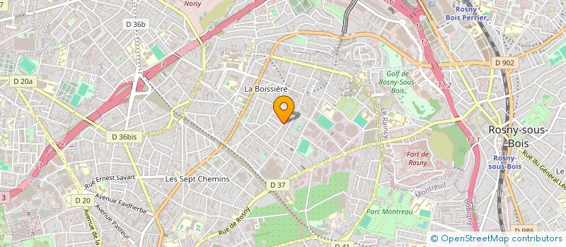 localisation de l'entreprise MADAME NATHALIE DA CUNHA à MONTREUIL