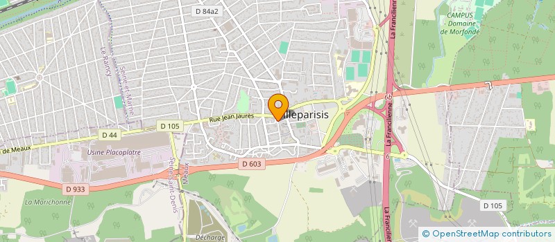 localisation de l'entreprise MADAME NATHALIE DACHICOURT  VILLEPARISIS