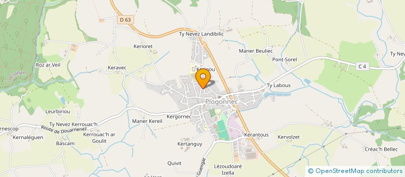 localisation de l'entreprise MADAME NATHALIE DAGORN  GUENGAT