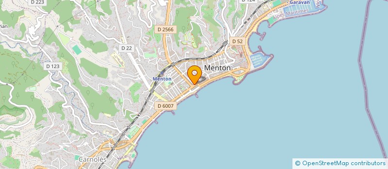 localisation de l'entreprise MADAME NATHALIE DAHL ZBAEREN  MENTON