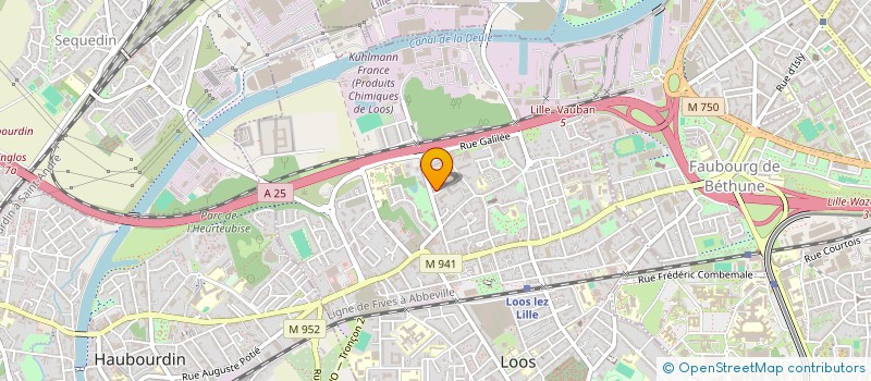 localisation de l'entreprise MADAME NATHALIE DALLENNE  LOOS