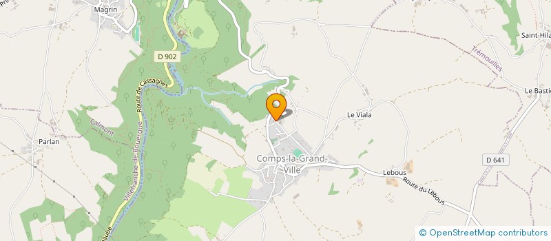 localisation de l'entreprise MADAME NATHALIE DALMAYRAC  COMPS-LA-GRAND-VILLE