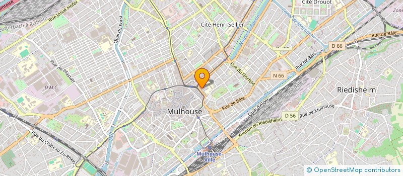 localisation de l'entreprise MADAME NATHALIE DAM à MULHOUSE