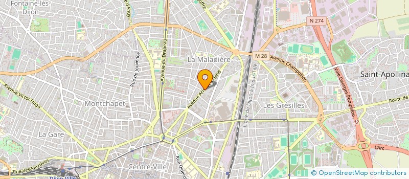 localisation de l'entreprise MADAME NATHALIE DAMY à DIJON