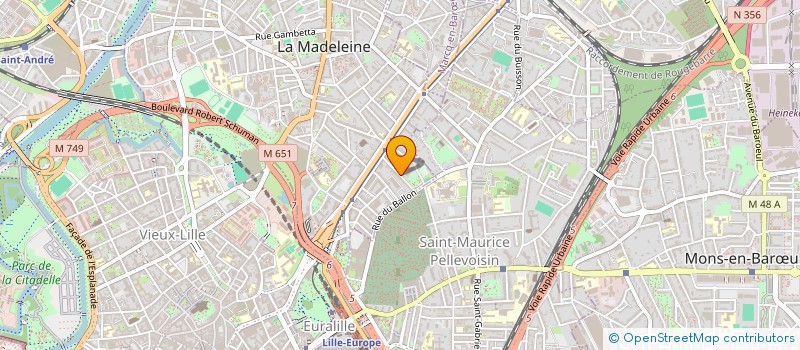localisation de l'entreprise MADAME NATHALIE DANGOUMAU à LA MADELEINE