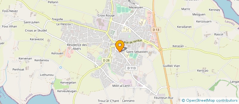 localisation de l'entreprise MADAME NATHALIE DANIEL à LANNILIS