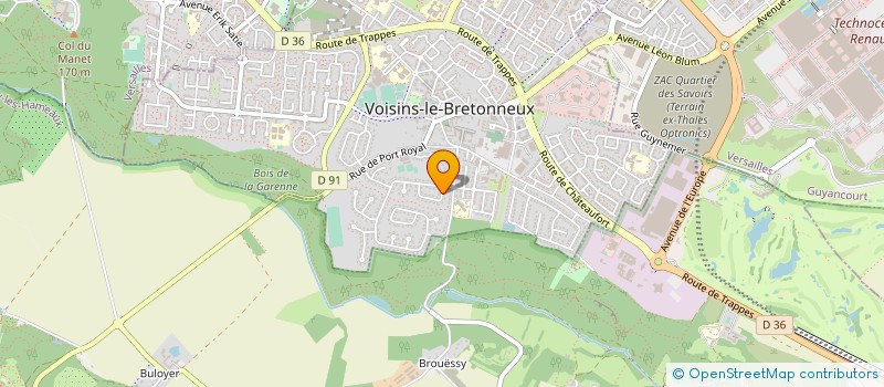 localisation de l'entreprise MADAME NATHALIE DANION  VOISINS-LE-BRETONNEUX