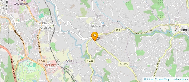 localisation de l'entreprise MADAME NATHALIE DAOUD  GRASSE