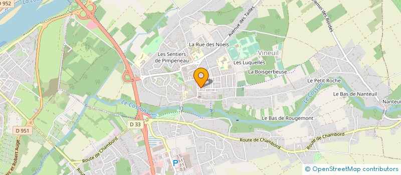 localisation de l'entreprise MADAME NATHALIE DARCILLON à VINEUIL