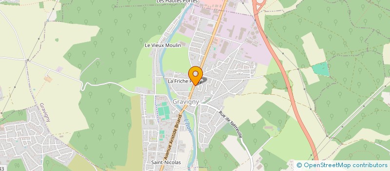 localisation de l'entreprise MADAME NATHALIE DARDE à GRAVIGNY