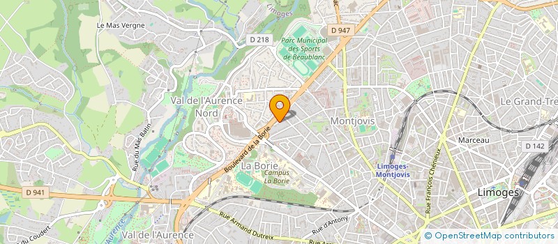 localisation de l'entreprise MADAME NATHALIE DARRAUD à LIMOGES