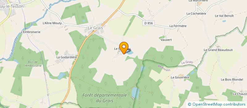 localisation de l'entreprise MADAME NATHALIE DE JACQUELOT à LE GRAIS