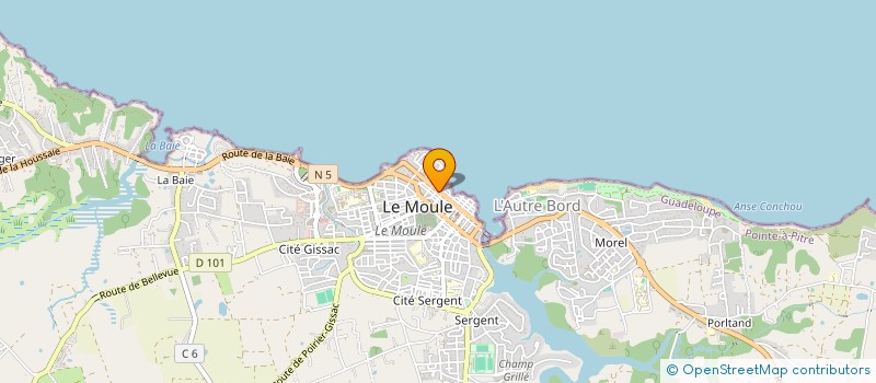 localisation de l'entreprise MADAME NATHALIE DE LA CRUZ à LE MOULE