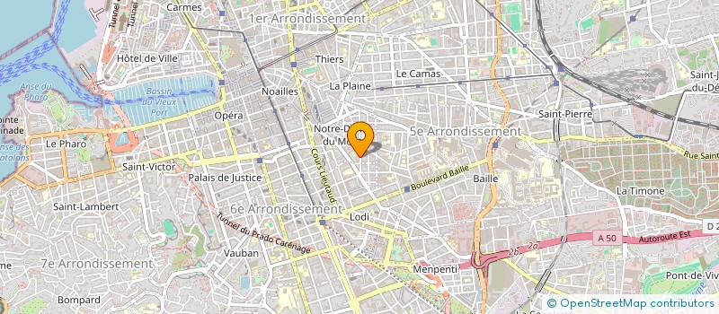 localisation de l'entreprise MADAME NATHALIE DE MAILLE DE LA TOUR LANDRY  MARSEILLE